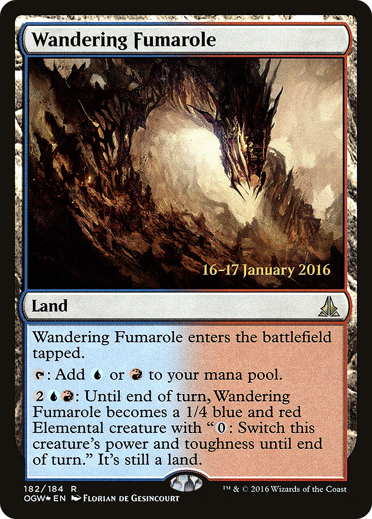 Wandering Fumarole (PRE-182S) [Oath of the Gatewatch Promos] Foil
