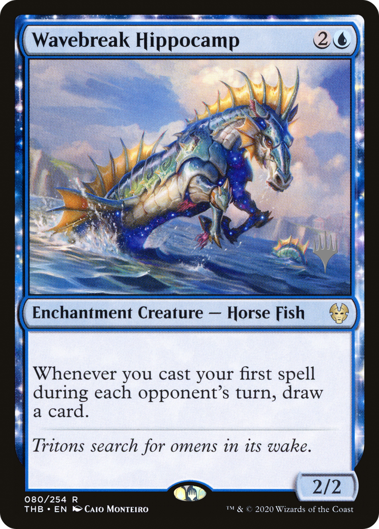 Wavebreak Hippocamp (PPTHB-80P) [Promo Pack: Theros Beyond Death Promos]