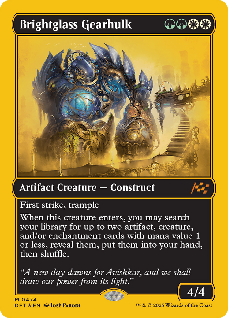 Brightglass Gearhulk (DFT-474) [Aetherdrift] Foil