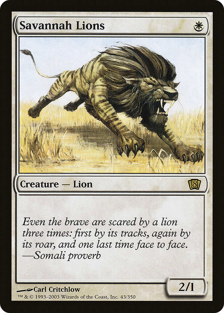 Savannah Lions (8ED-43★) [8th Edition]