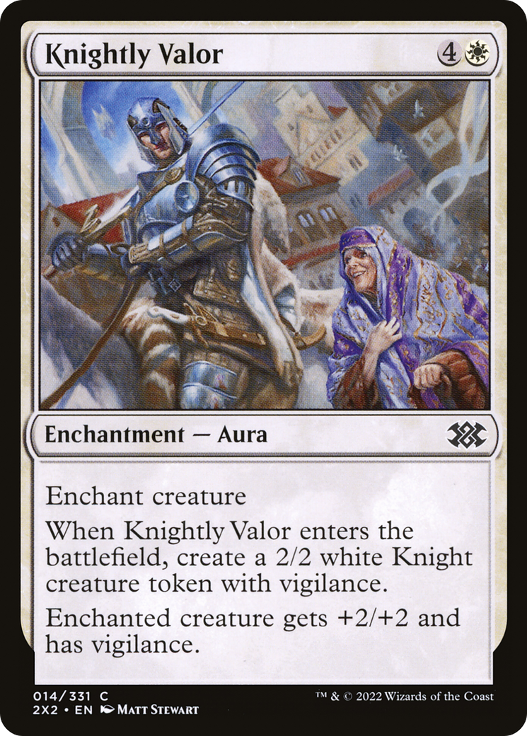 Knightly Valor (2X2-014) [Double Masters 2022]