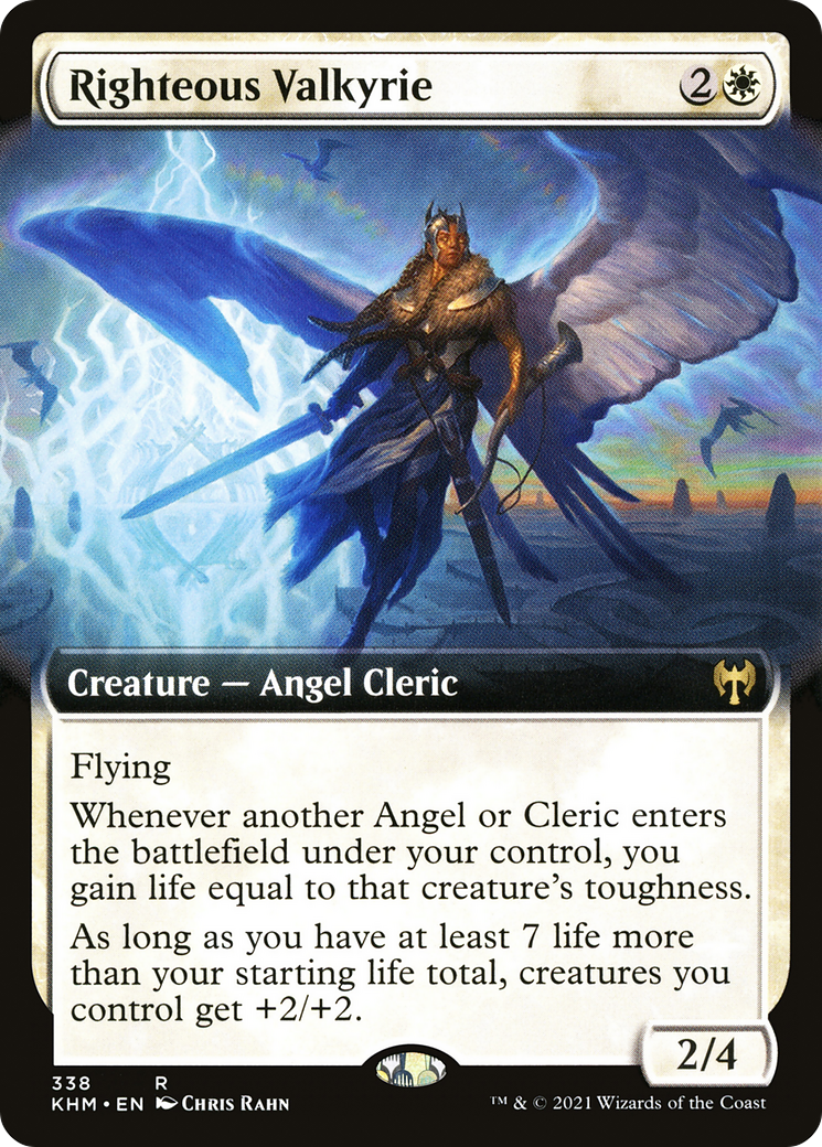 Righteous Valkyrie (Extended Art) (KHM-338) [Kaldheim]