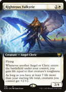 Righteous Valkyrie (KHM-338) [Kaldheim]: (Extended Art) Foil