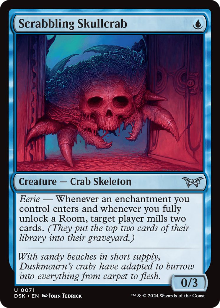 Scrabbling Skullcrab (DSK-071) [Duskmourn: House of Horror] Foil