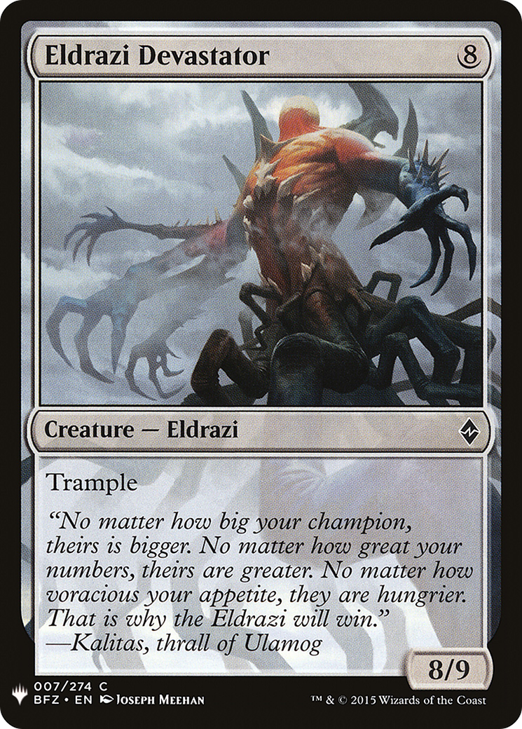 Eldrazi Devastator (LIST-BFZ-7) [The List]