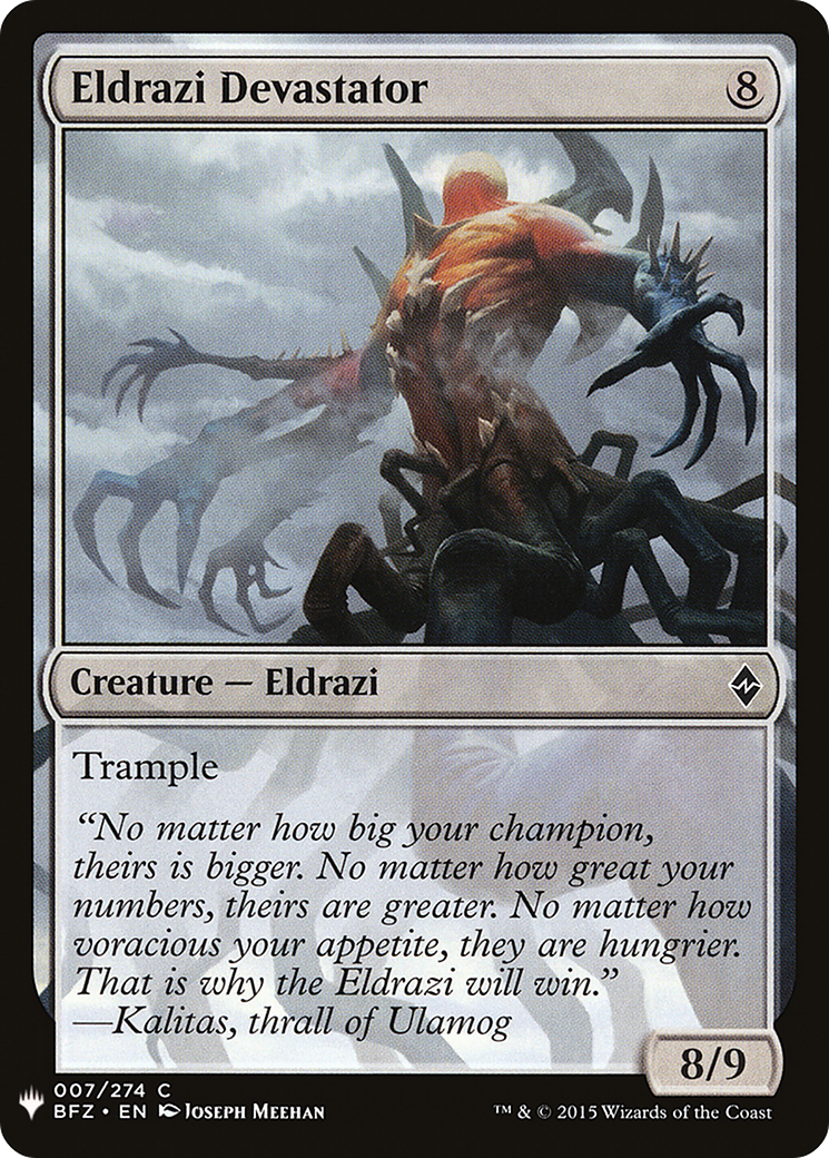 Eldrazi Devastator (LIST-BFZ-7) [The List]