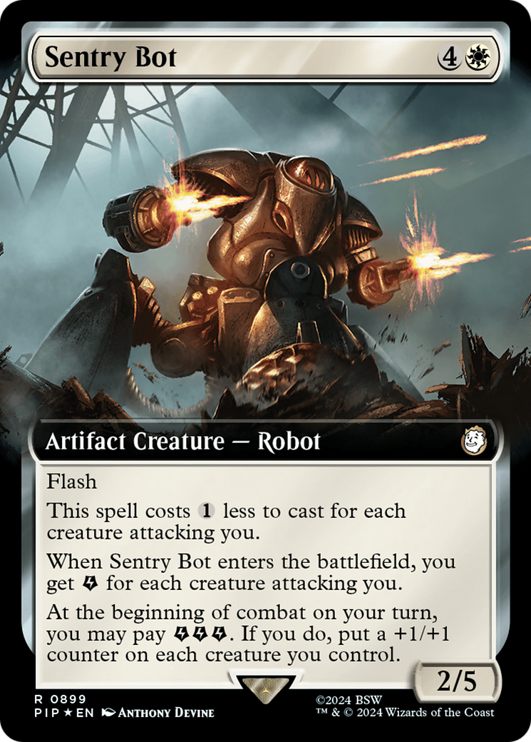 Sentry Bot (PIP-899) [Fallout]: (Extended Art) Foil