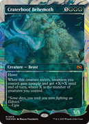 Craterhoof Behemoth (TDM-414) [Tarkir: Dragonstorm]: (Showcase) (Borderless) Foil