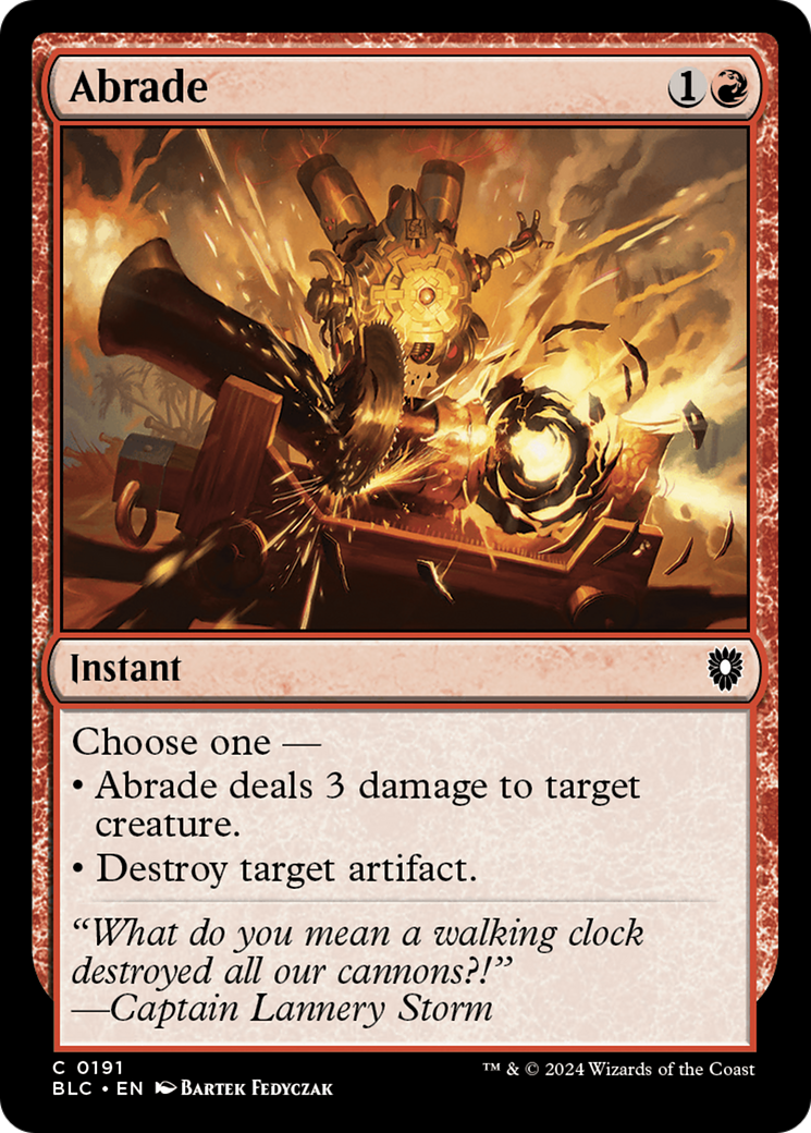 Abrade (BLC-191) [Bloomburrow Commander]