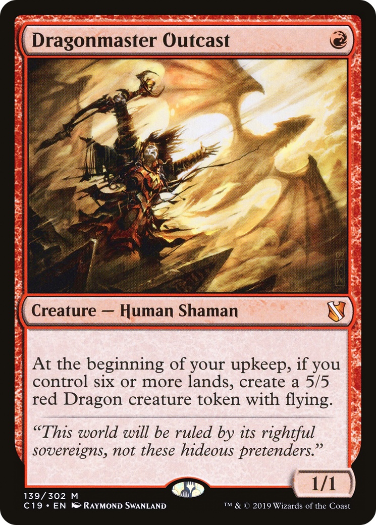 Dragonmaster Outcast (C19-139) [Commander 2019]