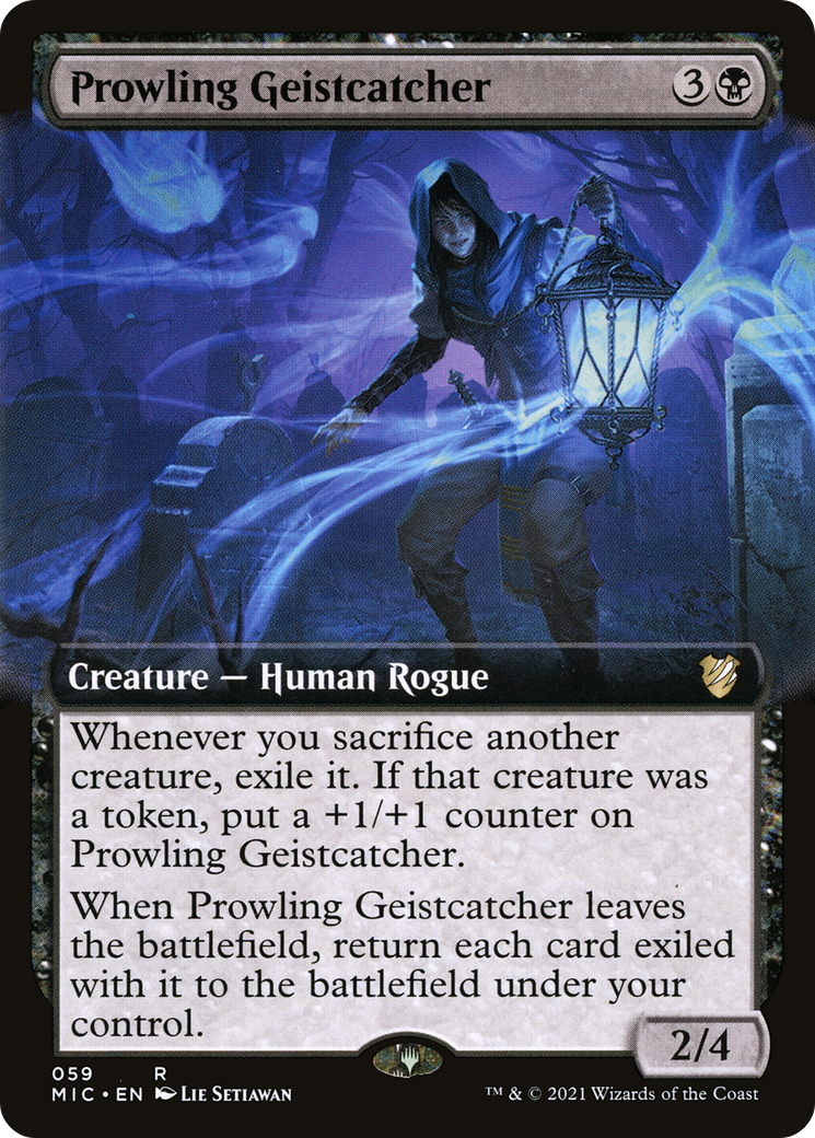 Prowling Geistcatcher (Extended Art) (MIC-059) [Midnight Hunt Commander]