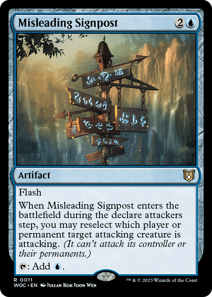 Misleading Signpost (WOC-011) [Wilds of Eldraine Commander]