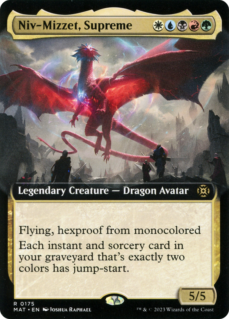 Niv-Mizzet, Supreme (MAT-175) [March of the Machine: The Aftermath]: (Extended Art) Foil