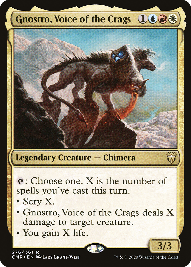 Gnostro, Voice of the Crags (CMR-276) [Commander Legends] Foil