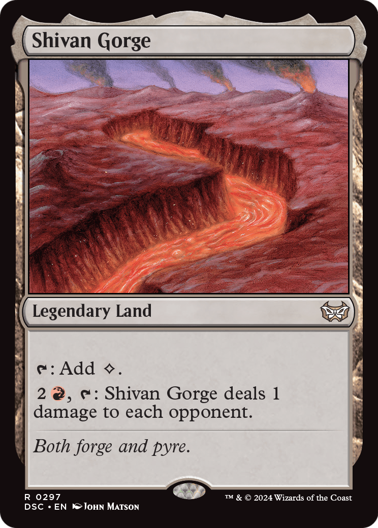 Shivan Gorge (DSC-297) [Duskmourn: House of Horror Commander]