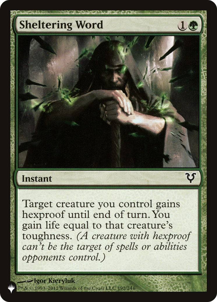 Sheltering Word (LIST-AVR-192) [The List]