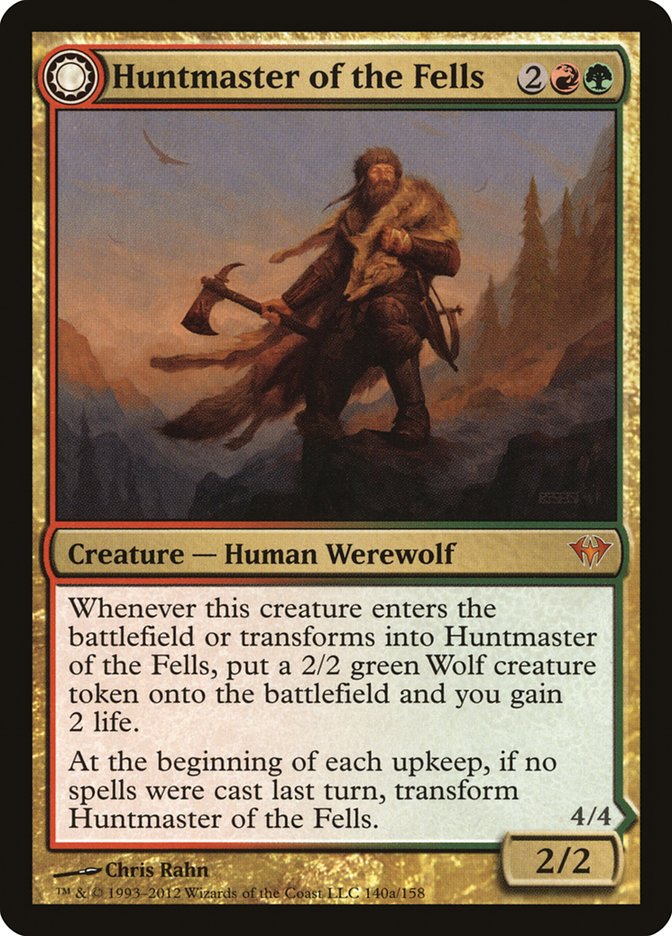 Huntmaster of the Fells // Ravager of the Fells (DKA-140) [Dark Ascension]: (Double Faced Transform) Foil