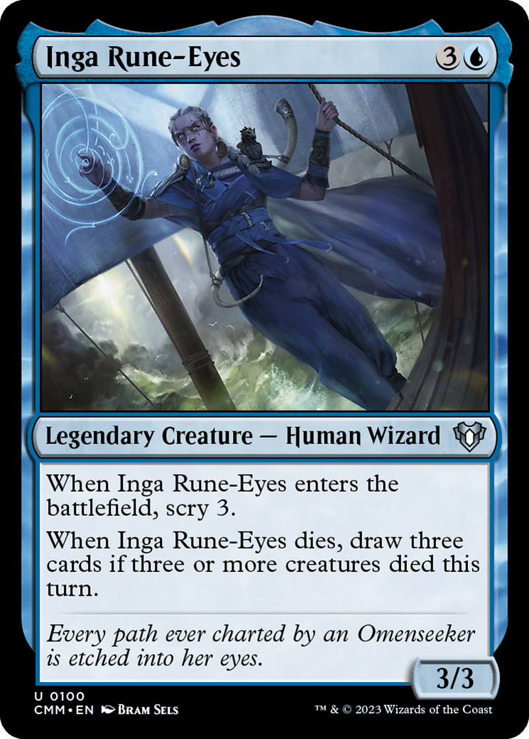 Inga Rune-Eyes (CMM-100) [Commander Masters] Foil