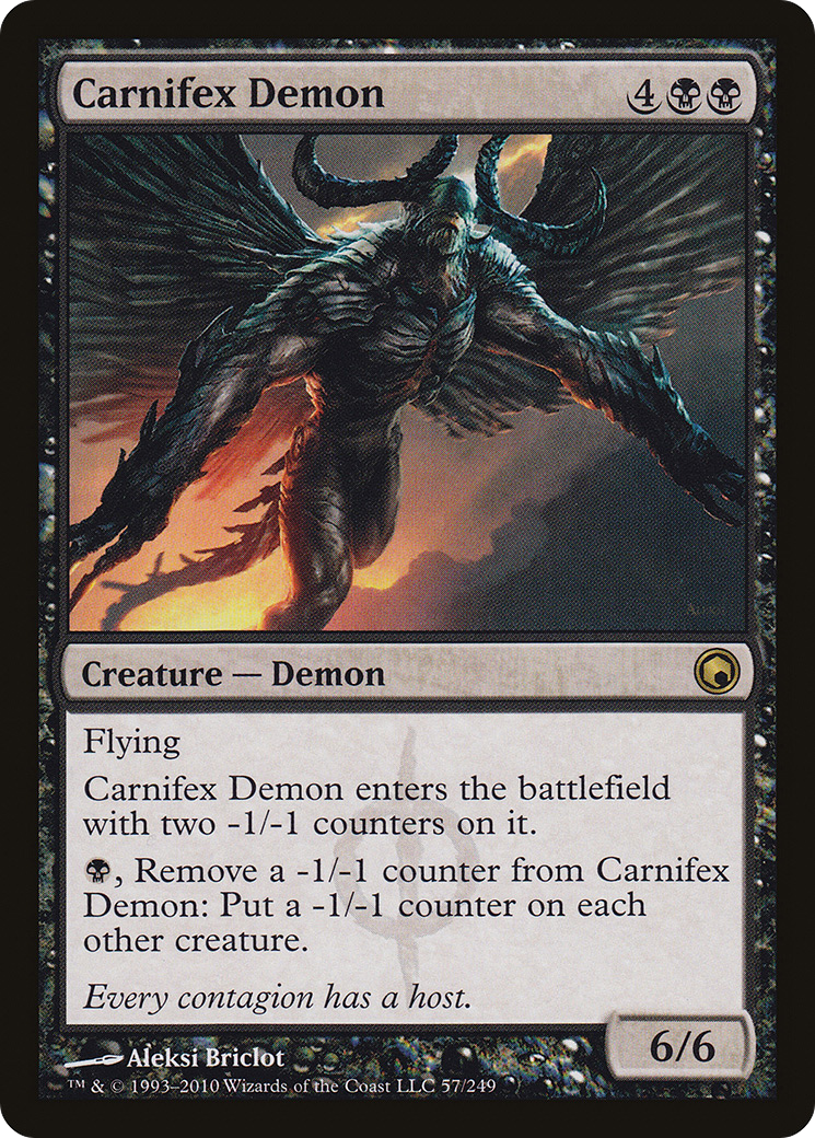 Carnifex Demon (SOM-057) [Scars of Mirrodin] Foil