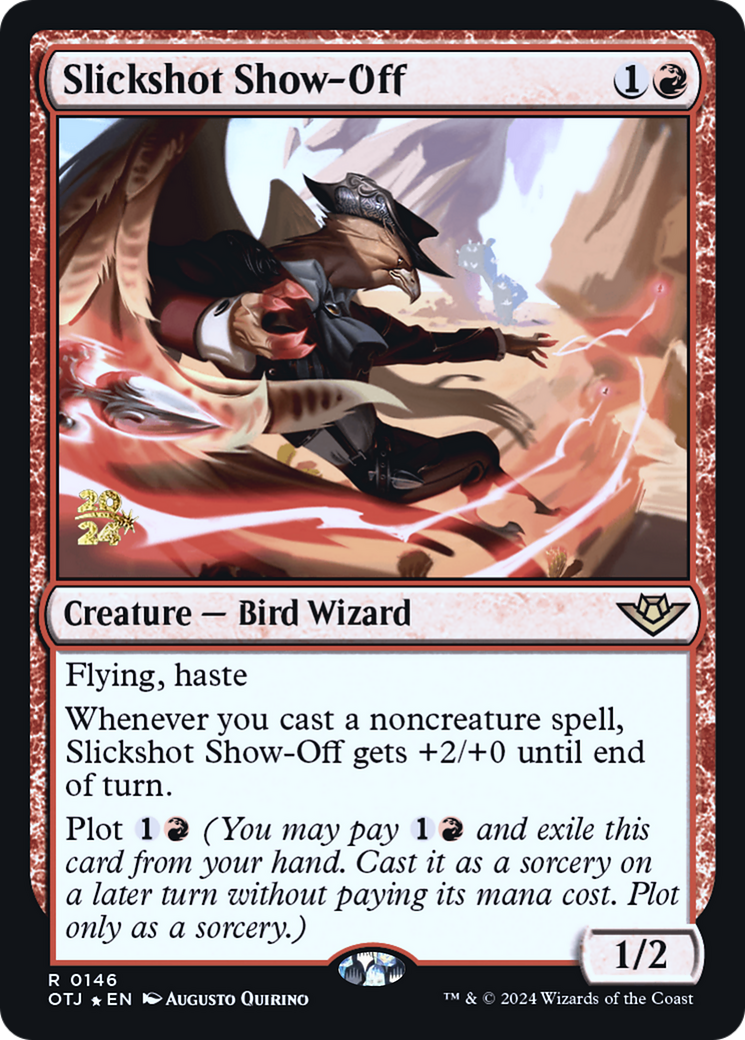 Slickshot Show-Off (PRE-146) [Outlaws of Thunder Junction Promos] Foil