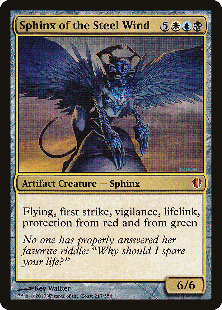 Sphinx of the Steel Wind (C13-217) [Commander 2013]