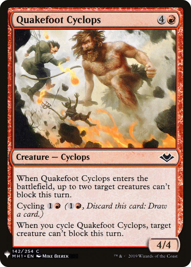 Quakefoot Cyclops (LIST-MH1-142) [The List]