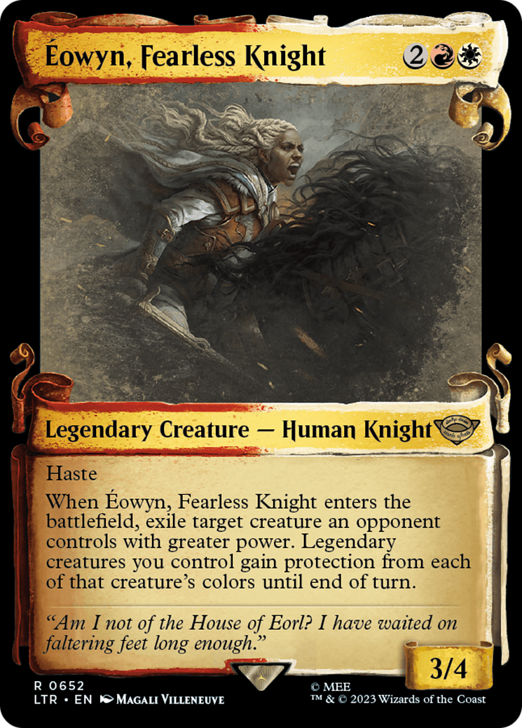 Eowyn, Fearless Knight (Showcase Scrolls) (LTR-652) [The Lord of the Rings: Tales of Middle-earth]