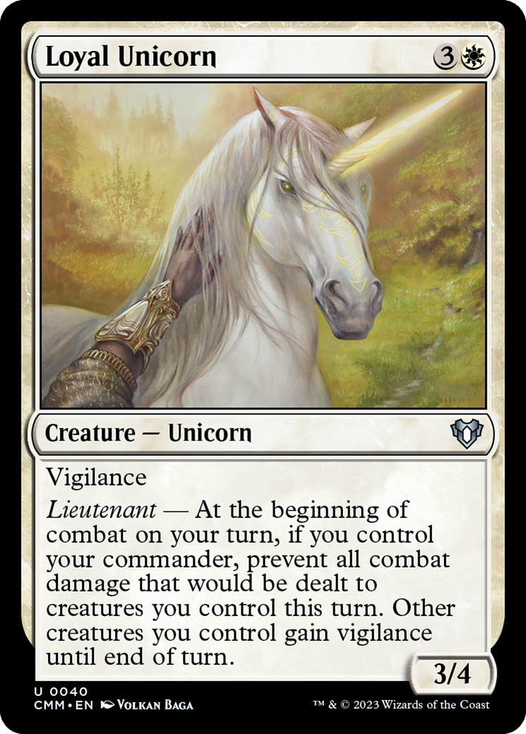 Loyal Unicorn (CMM-040) [Commander Masters]