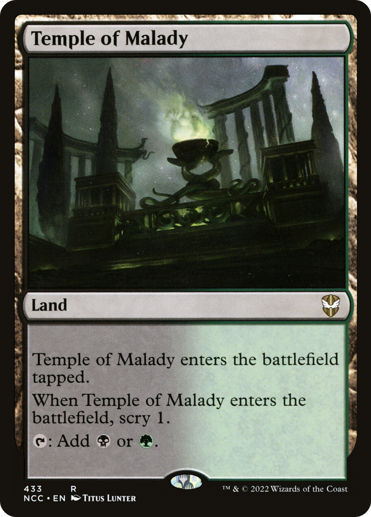 Temple of Malady (NCC-433) [New Capenna Commander]