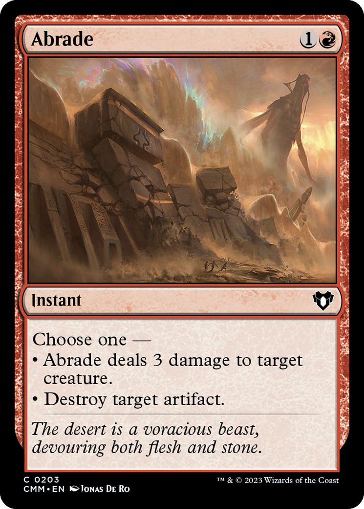 Abrade (CMM-203) [Commander Masters] Foil