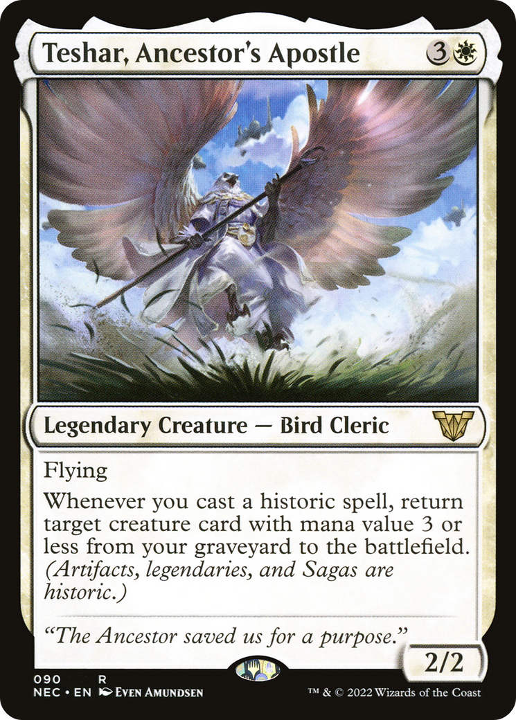 Teshar, Ancestor's Apostle (NEC-090) [Neon Dynasty Commander]