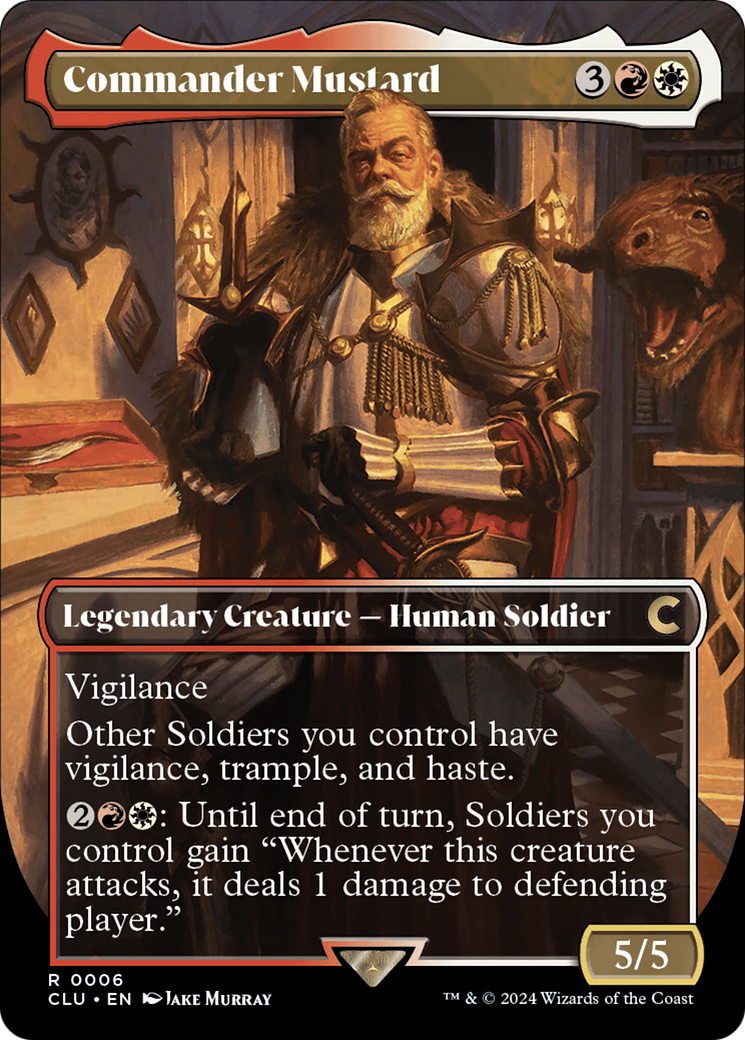 Commander Mustard (CLU-006) [Ravnica: Clue Edition] (Borderless)
