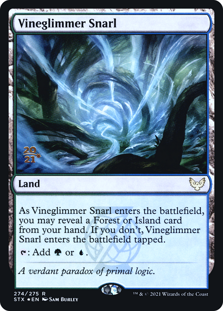 Vineglimmer Snarl (PRE-274S) [Strixhaven: School of Mages Promos] Foil