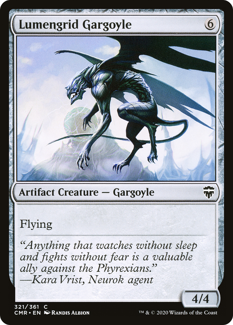 Lumengrid Gargoyle (CMR-321) [Commander Legends]