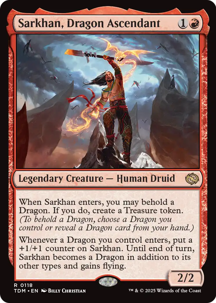 Sarkhan, Dragon Ascendant (TDM-118) [Tarkir: Dragonstorm]
