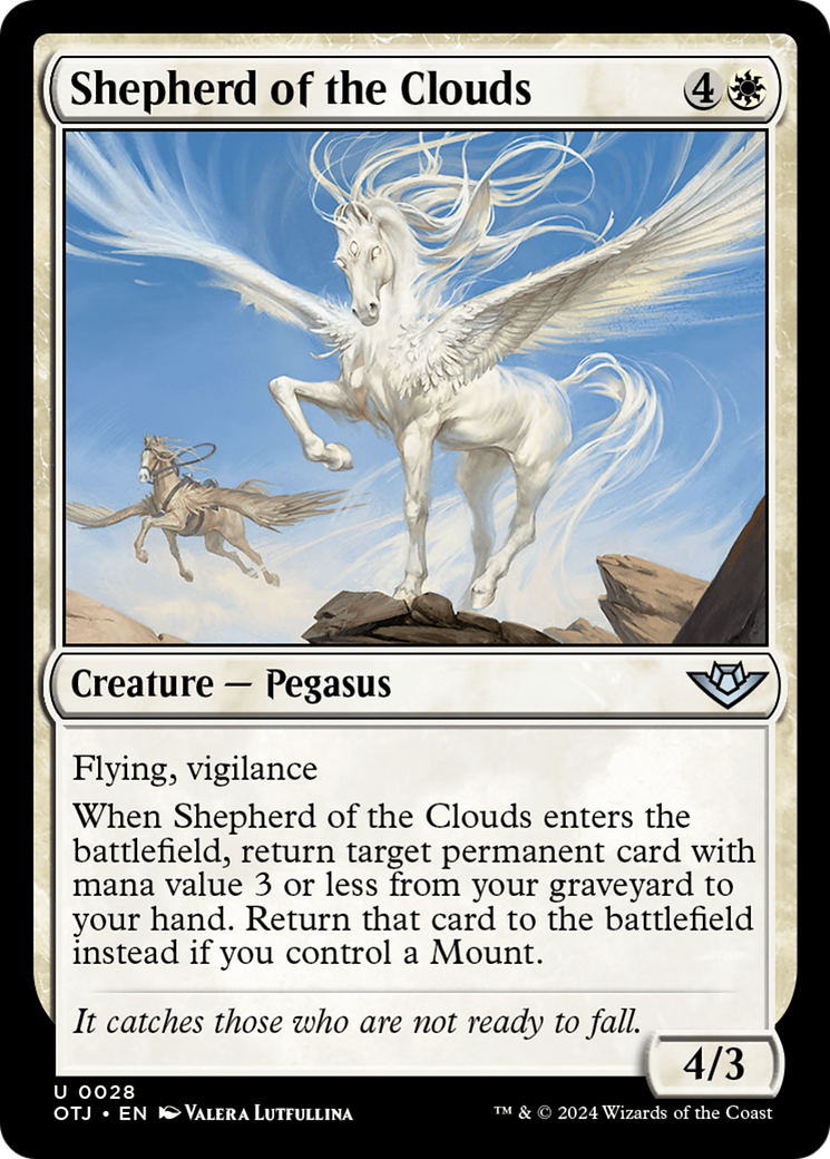 Shepherd of the Clouds (OTJ-028) [Outlaws of Thunder Junction] Foil