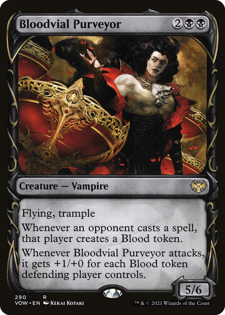 Bloodvial Purveyor (VOW-290) [Innistrad: Crimson Vow]: (Showcase) Foil