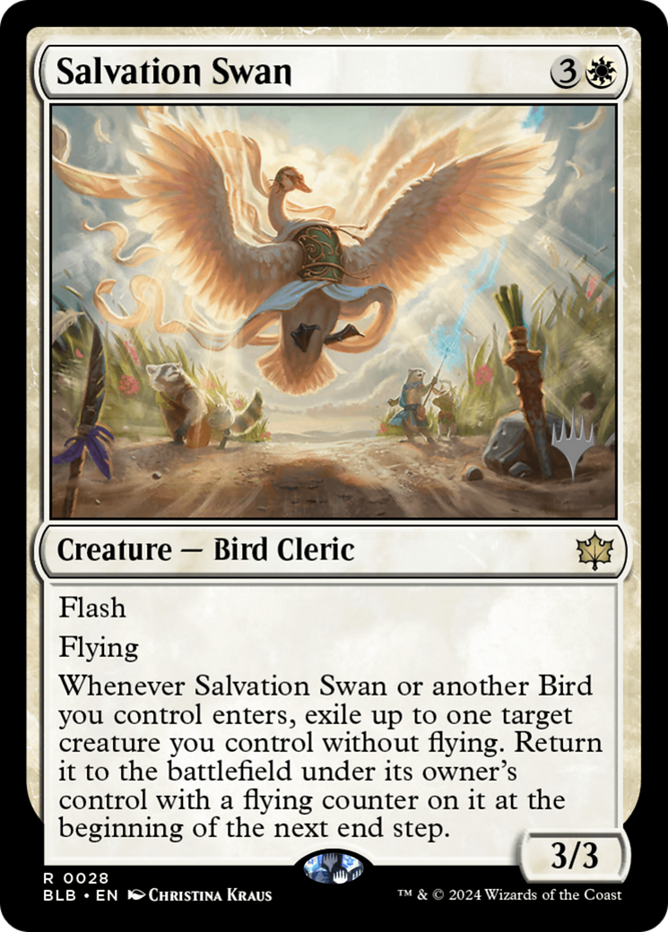 Salvation Swan (PPBLB-28P) [Bloomburrow Promos]