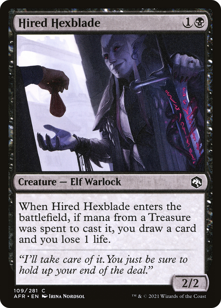 Hired Hexblade (AFR-109) [Adventures in the Forgotten Realms] Foil