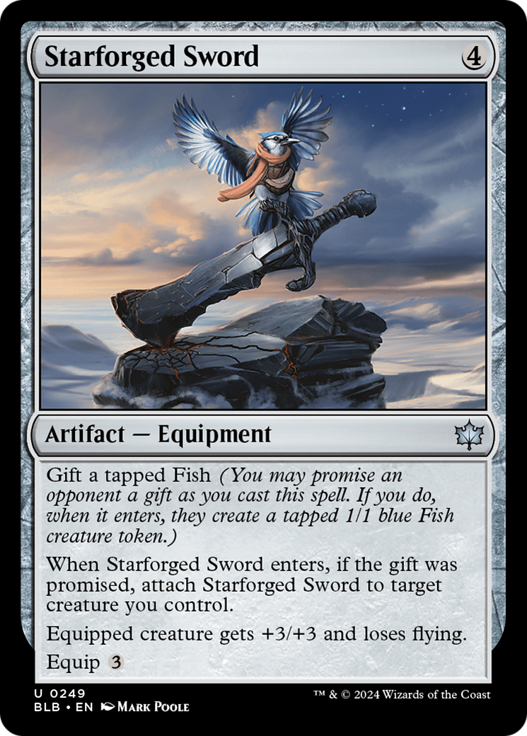 Starforged Sword (BLB-249) [Bloomburrow] Foil