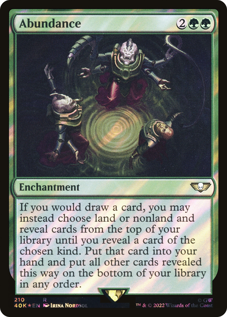 Abundance (Surge Foil) (40K-210) [Warhammer 40,000 Commander] Foil