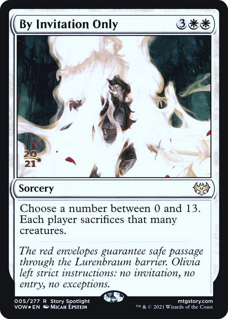 By Invitation Only (PRE-005) [Innistrad: Crimson Vow Promos] Foil