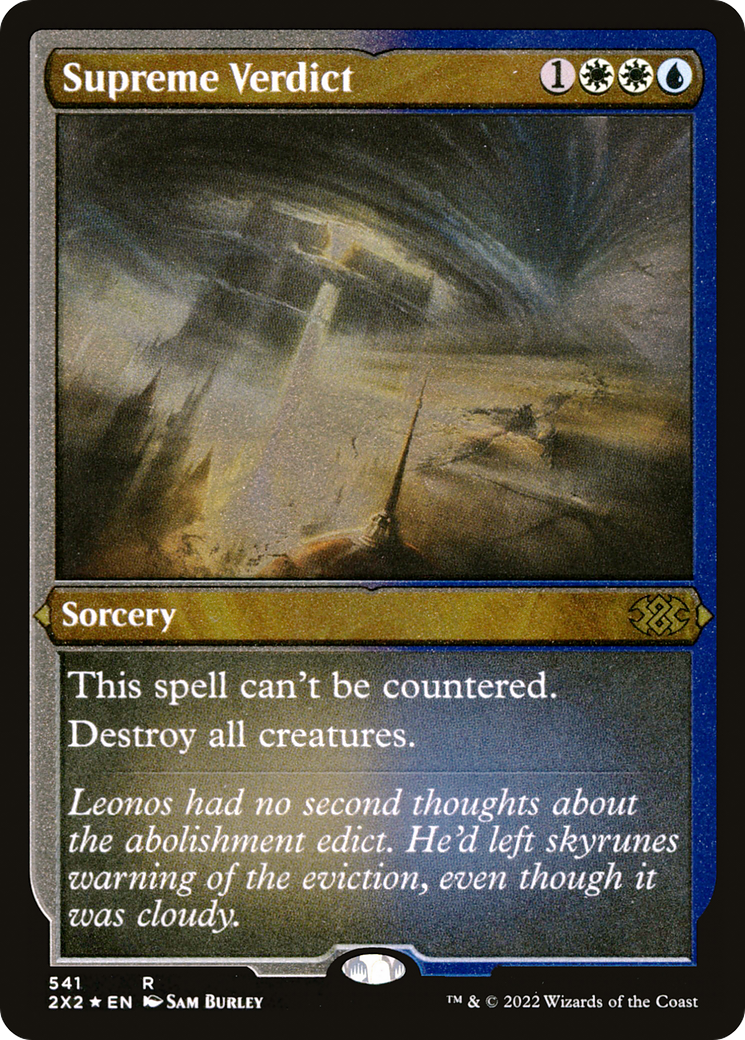 Supreme Verdict (2X2-541) [Double Masters 2022] Etched Foil