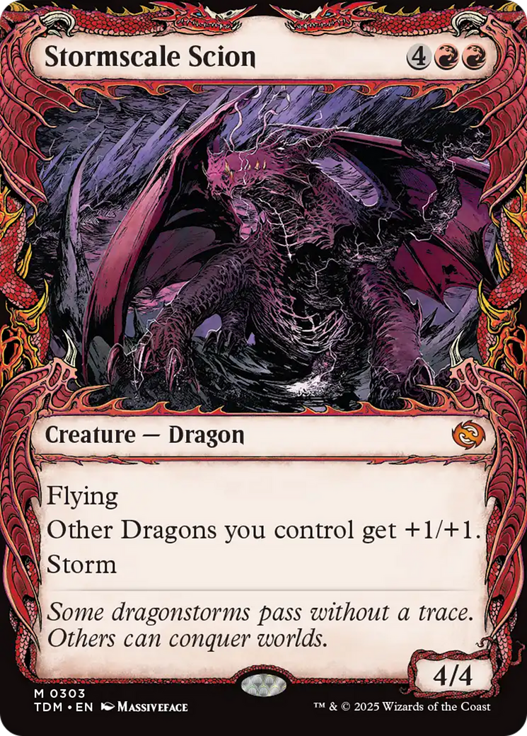 Stormscale Scion (TDM-303) [Tarkir: Dragonstorm]: (Showcase)