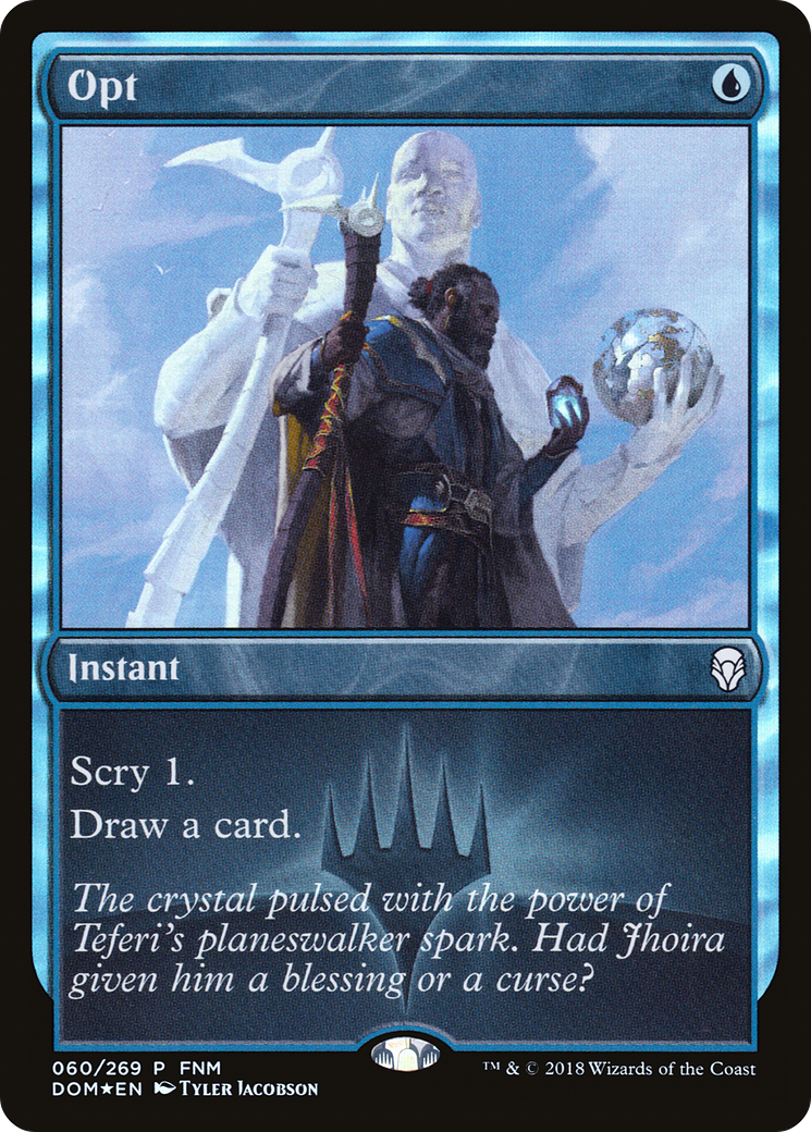 Opt (FNM-060) [Dominaria Promos] Foil