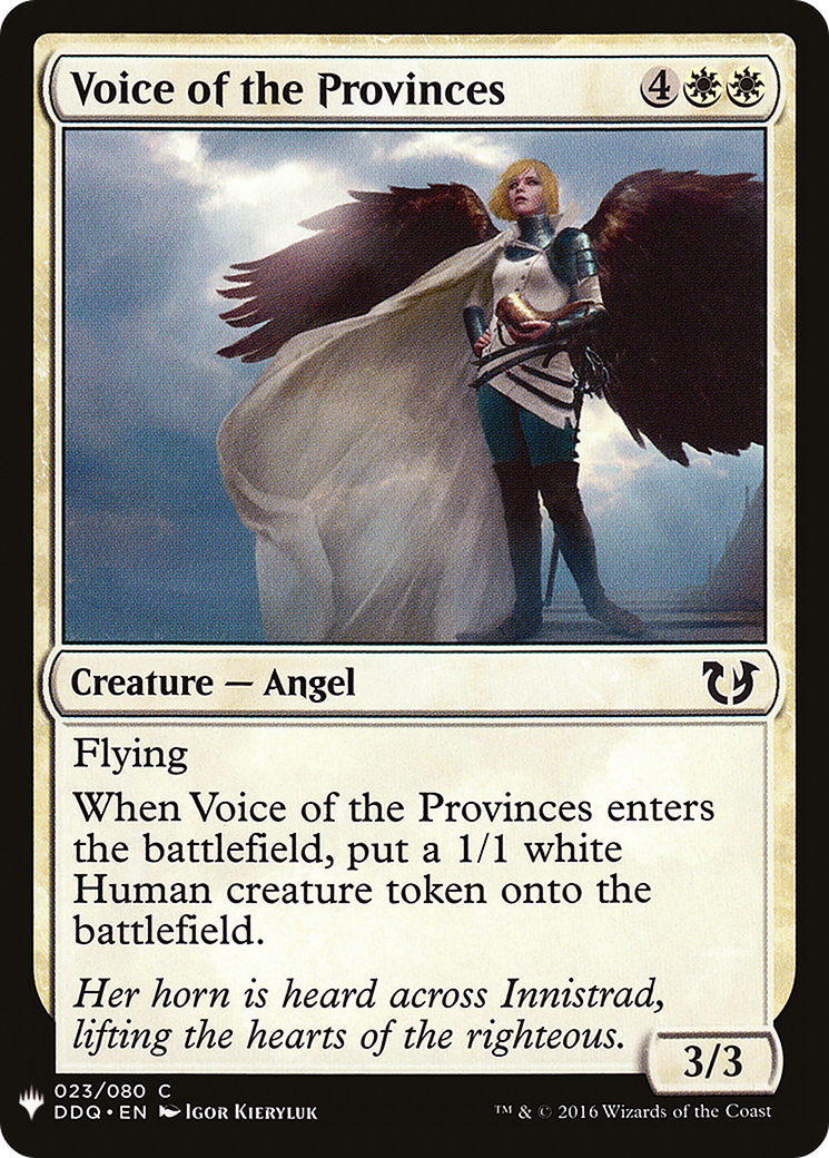 Voice of the Provinces (LIST-DDQ-23) [The List]