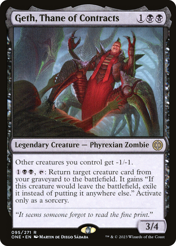 Geth, Thane of Contracts (ONE-095) [Phyrexia: All Will Be One]