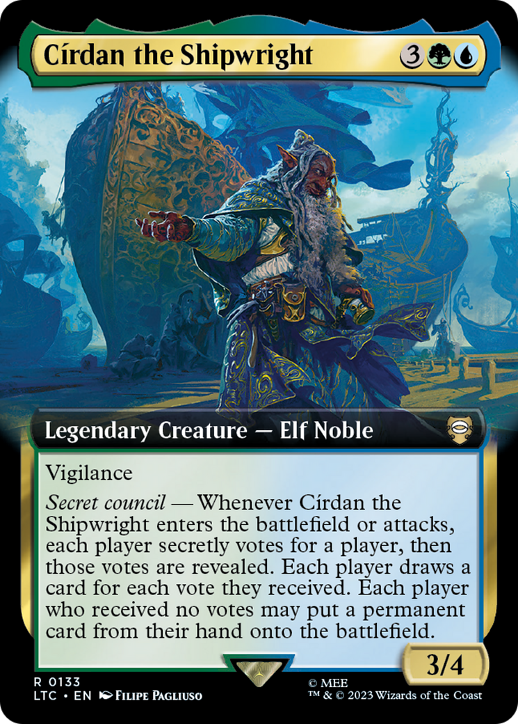 Círdan the Shipwright (LTC-133) [Tales of Middle-earth Commander]: (Extended Art)