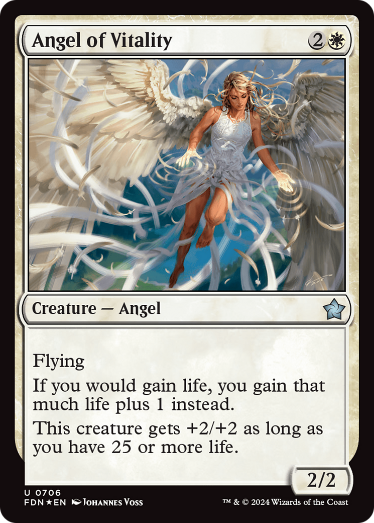 Angel of Vitality (FDN-706) [Foundations] Foil