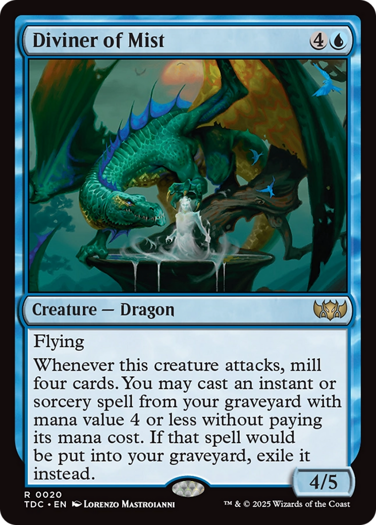 Diviner of Mist (TDC-020) [Commander: Tarkir: Dragonstorm]
